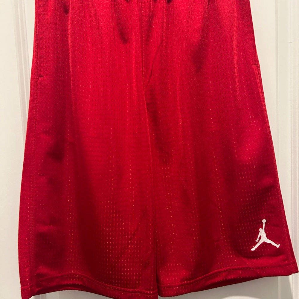 Jordan Boy’s Red Basketball Shorts